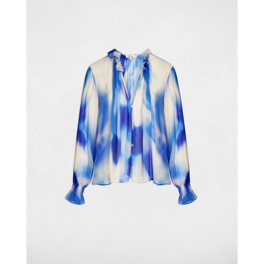 Camisa de mujer fluida entallada - Morgan - FashionsVida