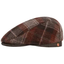 Frankie Soft British Flat Cap by - dark brown - Size: 56 cm