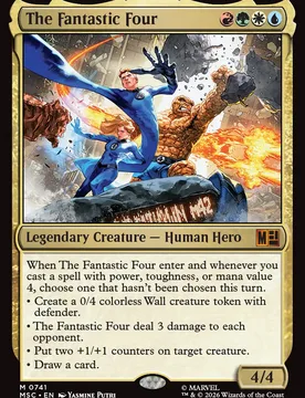 The Fantastic Four (Foil) Marvel Super Heroes Commander - Magic: The Gathering - FashionsVida