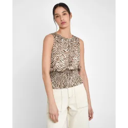 Top de mujer sin mangas con estampado