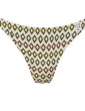 Braga de bikini atada a los lados y estampado con lurex - Lola Dolores Cortés - FashionsVida