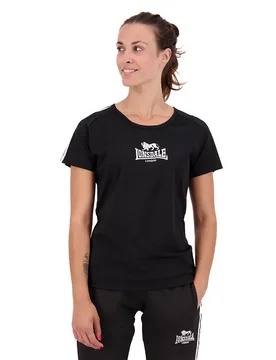 T-shirt à Manches Courtes Halyard Black / White L - Lonsdale - FashionsVida