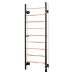Espalier Wood&steel Black / Brown 220 x 80 x 19 cm