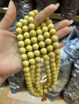 Small-leaf boxwood Buddhist prayer bracelet, 108 beads, made from vintage material, multi-loop, versatile wooden hand-held - Aliexpress - FashionsVida