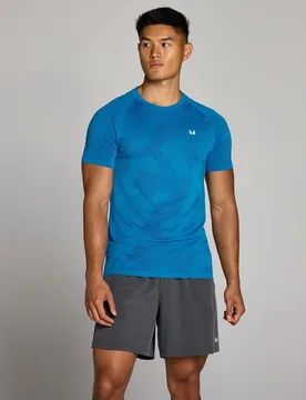 Camiseta sin costuras Tempo Pillar Graphic para hombre de MP - track - XS - MyProtein - FashionsVida