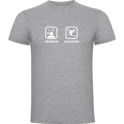 T-shirt à Manches Courtes Problem Solution Ski Heather Grey M