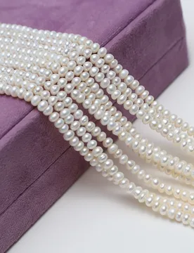 Grade A 4-5mm Bread-Shaped Natural Freshwater Pearl Semi-Finished Beads for Jewelry Making DIY Necklace Bracelet Accessories - Aliexpress - FashionsVida