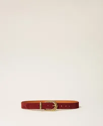 Twinset Ceinture en cuir velours