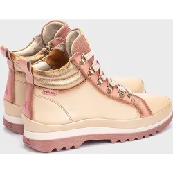 Botines de mujer de piel con plantilla memory foam extraíble en color