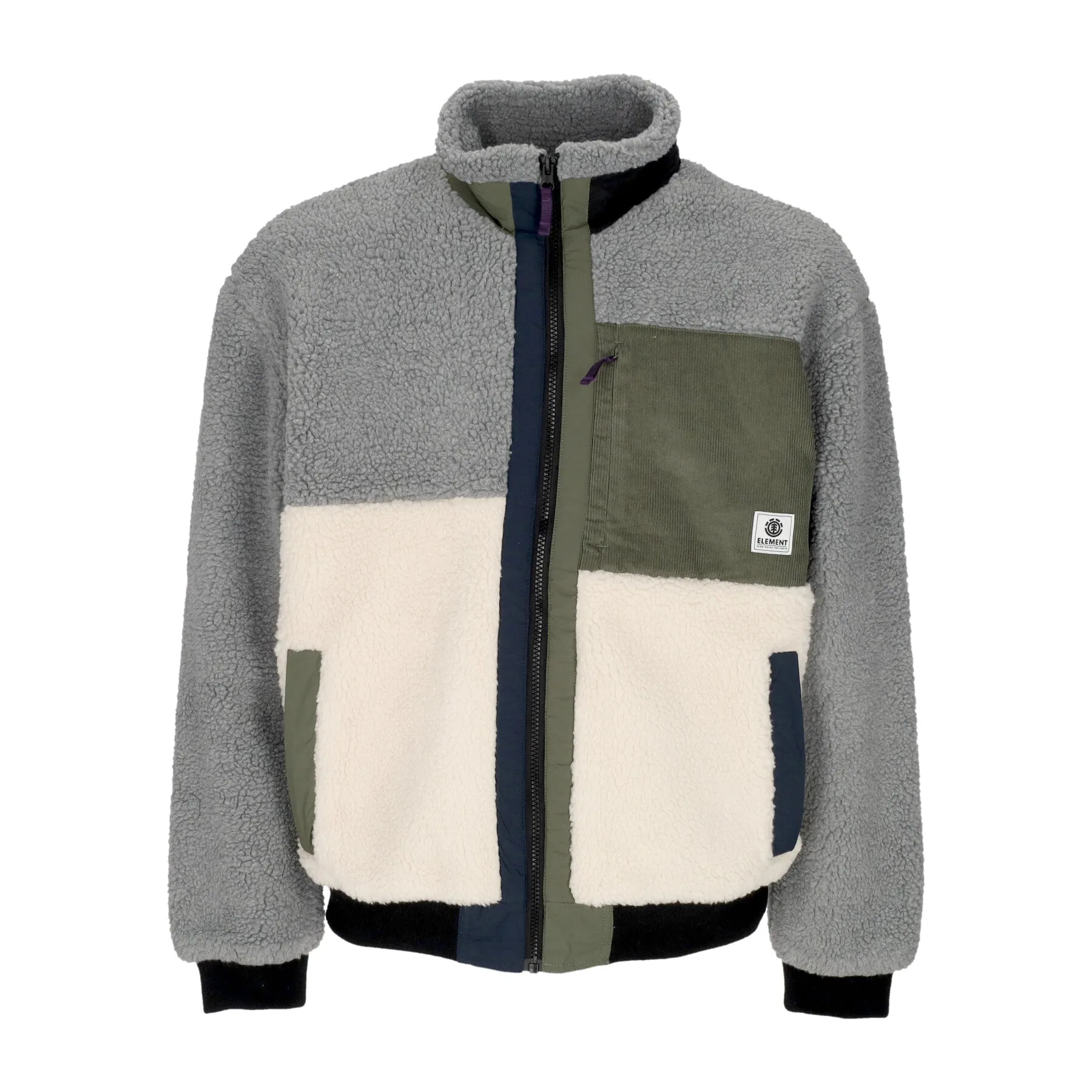 Orsetto Uomo Oak Sherpa Jacket Multicolor - Element - FashionsVida
