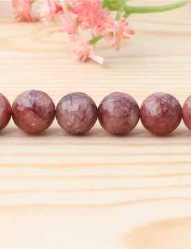 Natural Stone Strawberry Crystal Quartz Round Faceted Beads Size 10MM For Jewelry Making Diy Bracelet - Aliexpress - FashionsVida