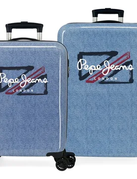 Juego de maletas (cabina y mediana) Digital Dash rígidas con capacidad de 104L - Pepe Jeans - FashionsVida