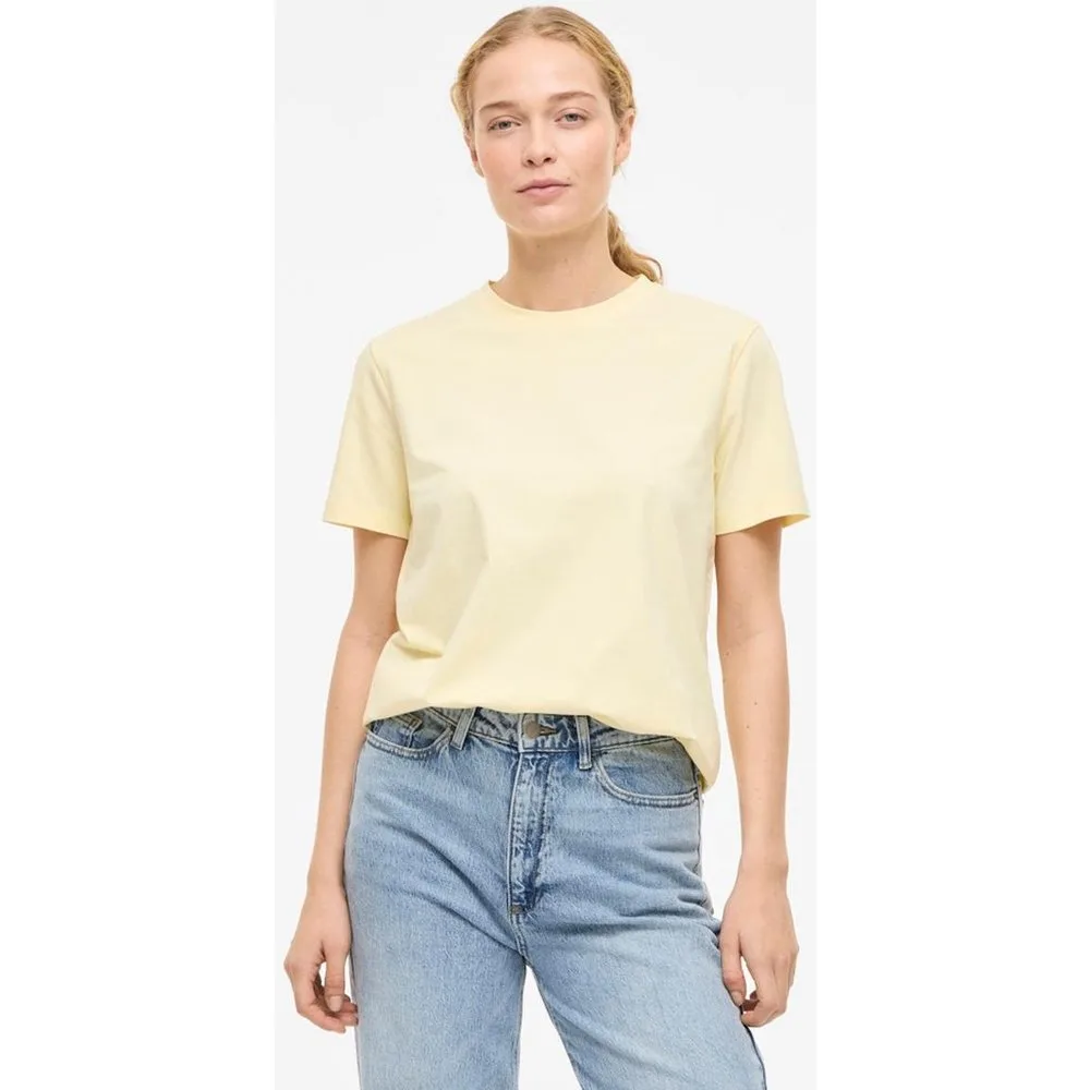 Camiseta de mujer lisa de manga corta - Vila - FashionsVida