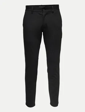 Chino-Hose Mark Schwarz 30/32 - ONLY & SONS - FashionsVida