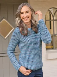 Alpaka-Pullover Rautenstrick - Hellblau - female - Size: 46