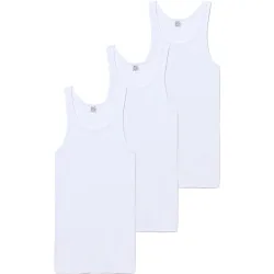 Pack de tres camisetas interiores de hombre de tirantes