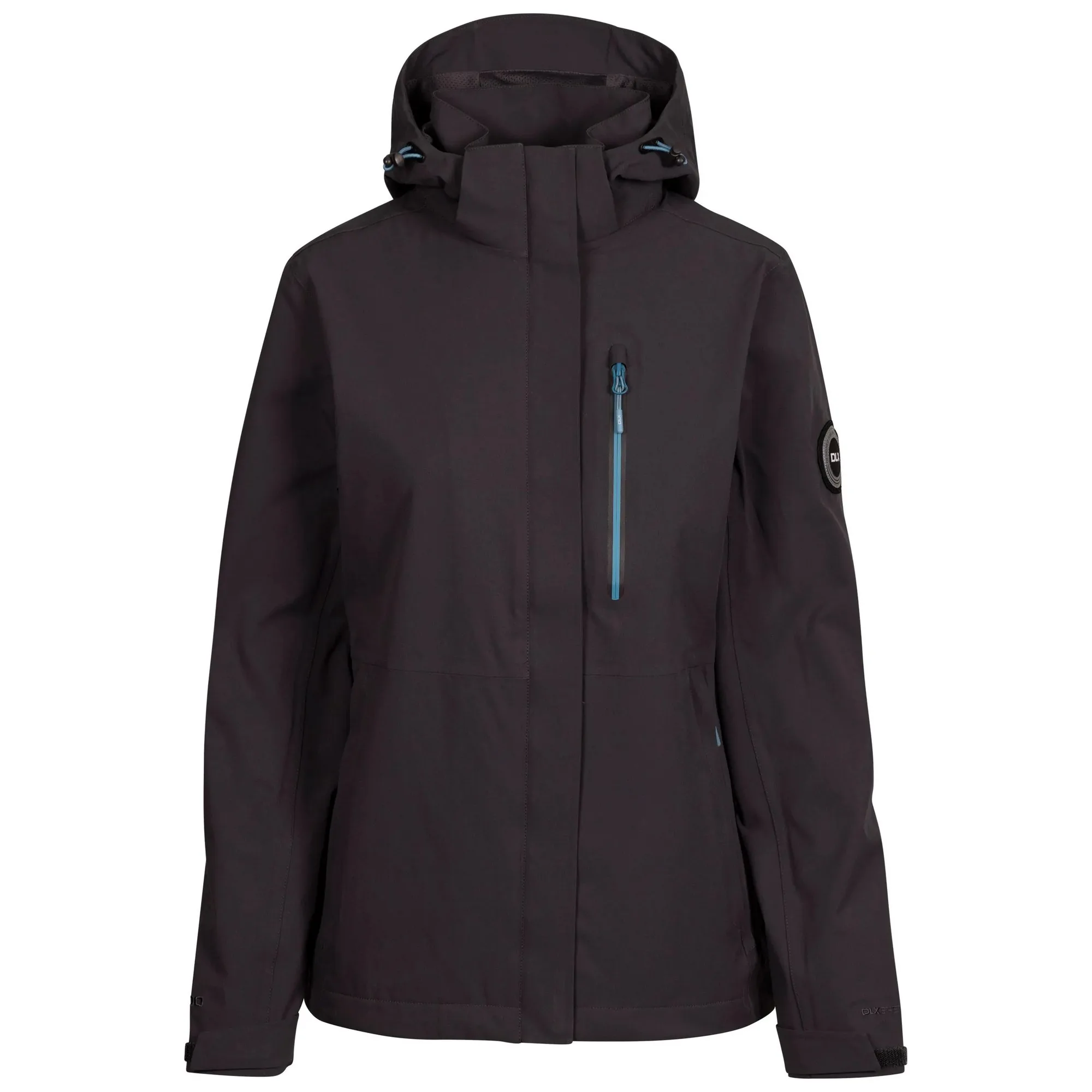 Womens/ladies Katya Dlx Waterproof Jacket (Dark Grey) - Size Large - Trespass - FashionsVida