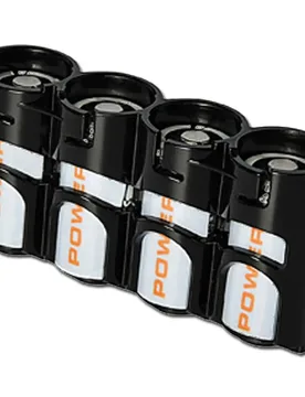 Batteriehalter Powerpax SlimLine 4 x CR123 - Nachleuchtend Nachleuchtend adult - Storacell - FashionsVida