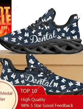 Women Platform Sneakers Cute Manga Teeth Print Casual Flat Shoes Dental Design Non-slip Lace Up Jogging Shoes Chaussure Femme - Aliexpress - FashionsVida