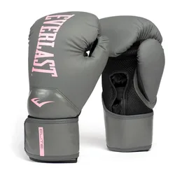 Gants De Boxe En Cuir Synthétique Elite 2 Grey / Pink 14 oz