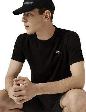 Sport Regular Fit Ultra Dry Performance Short Sleeve T-shirt Black XL - Lacoste - FashionsVida