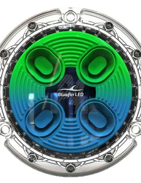 Piranha P4 Polymer Led Light Green / Blue 1600 Lumens unisex - Bluefin Led - FashionsVida