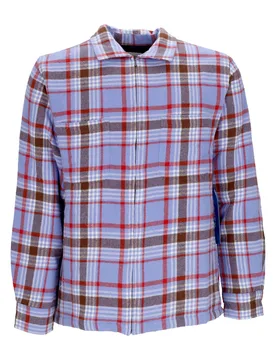 Camicia Imbottita Uomo Dom Shirt Jacket Digital Violet Multi - OBEY - FashionsVida