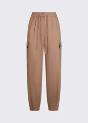 LIU JO pantalone cargo donna beige