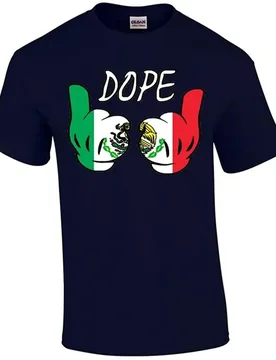 Creative Design Letter "Dope" Mexican Flag Cartoon Hands T-Shirt. Summer Cotton Short Sleeve O-Neck Mens T Shirt New S-3XL - Aliexpress - FashionsVida
