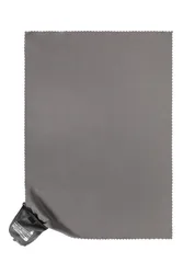 Clip Travel Towel - 70 x 50cm - Grey - Grey - Size: ONE
