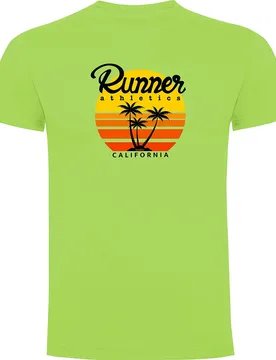 Runner Athletics Short Sleeve T-shirt Light Green 3XL Men - Kruskis - FashionsVida