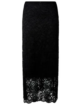 Yas Jupe Longue Lacey Black S Femme - Yas - FashionsVida