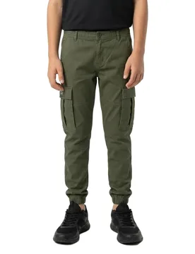 Pantalon Cargo Kane Jonnie Cuffed Olive Night 13 Années Garçon - Jack & jones - FashionsVida