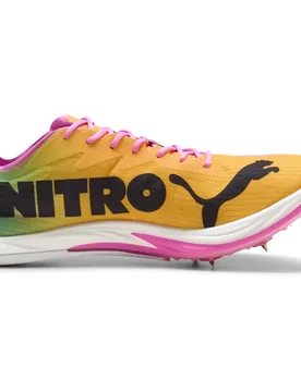 Long Distance Nitro Elite 3 Track Shoes Poison Pink / Sun Stream / Bright Aqua UK 8 Men - Puma - FashionsVida