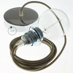 Cables Lampe Suspendue Pendel Pour Abat-jour Rm27 1 M Cipria / Chrome Plated One Size