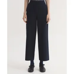 Pantalones rectos de mujer con cinturilla elástica