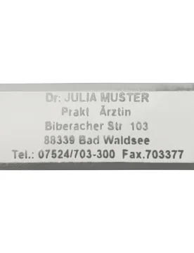 Namensaufkleber "Schrifttyp A" silber - walzvital - FashionsVida