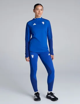 Manchester United Womens 26/27 Cup Training Tiro Authentic Top Blue M - Adidas - FashionsVida