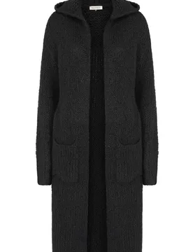 Rockabilly Cardigan - Blackmoor Long Knit Cardigan - S bis XXL - für Damen - Größe M - schwarz - Frauen - female - Banned Alternative - FashionsVida