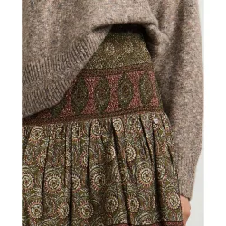 Falda de mujer corta estampado ornamental