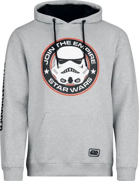 Disney Kapuzenpullover - Stormtrooper - Join The Empire - S bis XXL - für Männer - Größe XXL - grau - Lizenzierter Fanartikel - Männer - male - Star Wars - FashionsVida