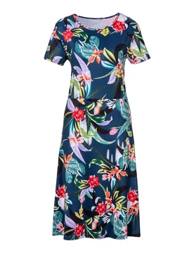 Blumenkleid „Paradies“ mehrfarbig XL Damen - wedolina - FashionsVida