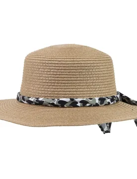 Chapeau Canotier Foulard kaki cœur coeurs Tailleunique - Isotoner - FashionsVida