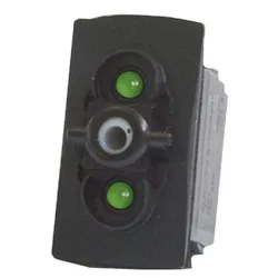 On-off-on Switch Green (12V DC) Single Pole unisex