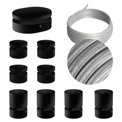 Cables Kit D´éclairage Symmetric Filé System Cm02 5 M 9 Unités Black / Silver One Size