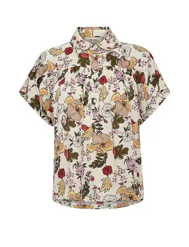 Blusa MMWINIEFLOWWI crema L - Mos mosh - FashionsVida