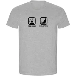 Problem Solution Sail Eco Short Sleeve T-shirt Heather Grey 3XL Men
