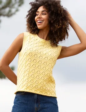 Womens Tolpuddle 100% Organic Cotton Knit Tank Top - - Size: XS - Kite Clothing - FashionsVida