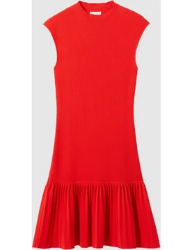 Vestido corto sin mangas de punto plisado - CLAUDIE PIERLOT - FashionsVida