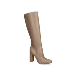 Womens Leather Ally Boot Taupes - Taupe - Size Uk 8